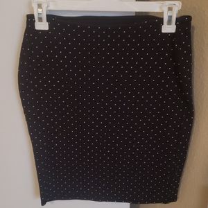 Polka dot pencil skirt